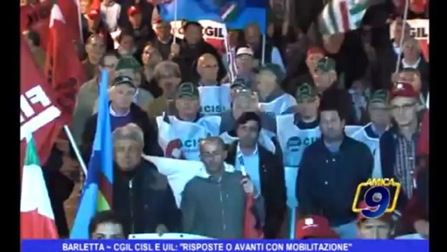 Barletta | CGIL CISL e UIL: risposte o avanti con mobilitazione