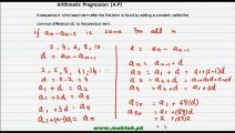 FSc Math Book1, CH 6, LEC 3: Arithmetic Sequence