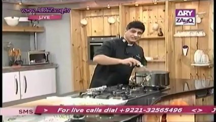 Riwayaton ki Lazzat by Chef Saadat Siddiqi, Macaroni & Stuffed Capsicum, 18-11-13, part 1