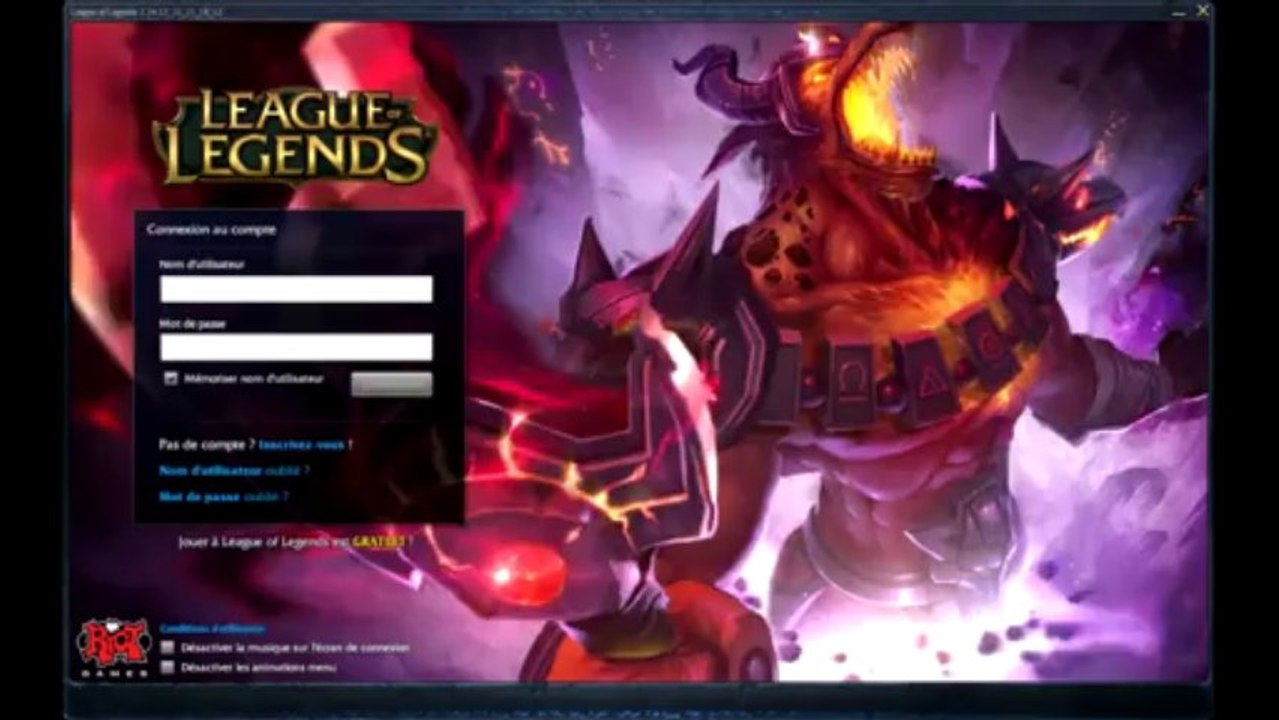 Nasus infernal Login Screen - League of Legends