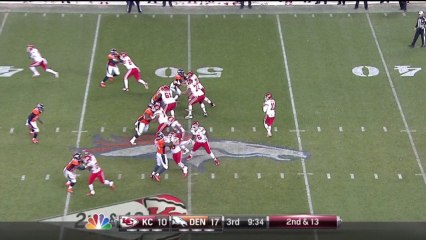Broncos defense, sack, 14-yd loss