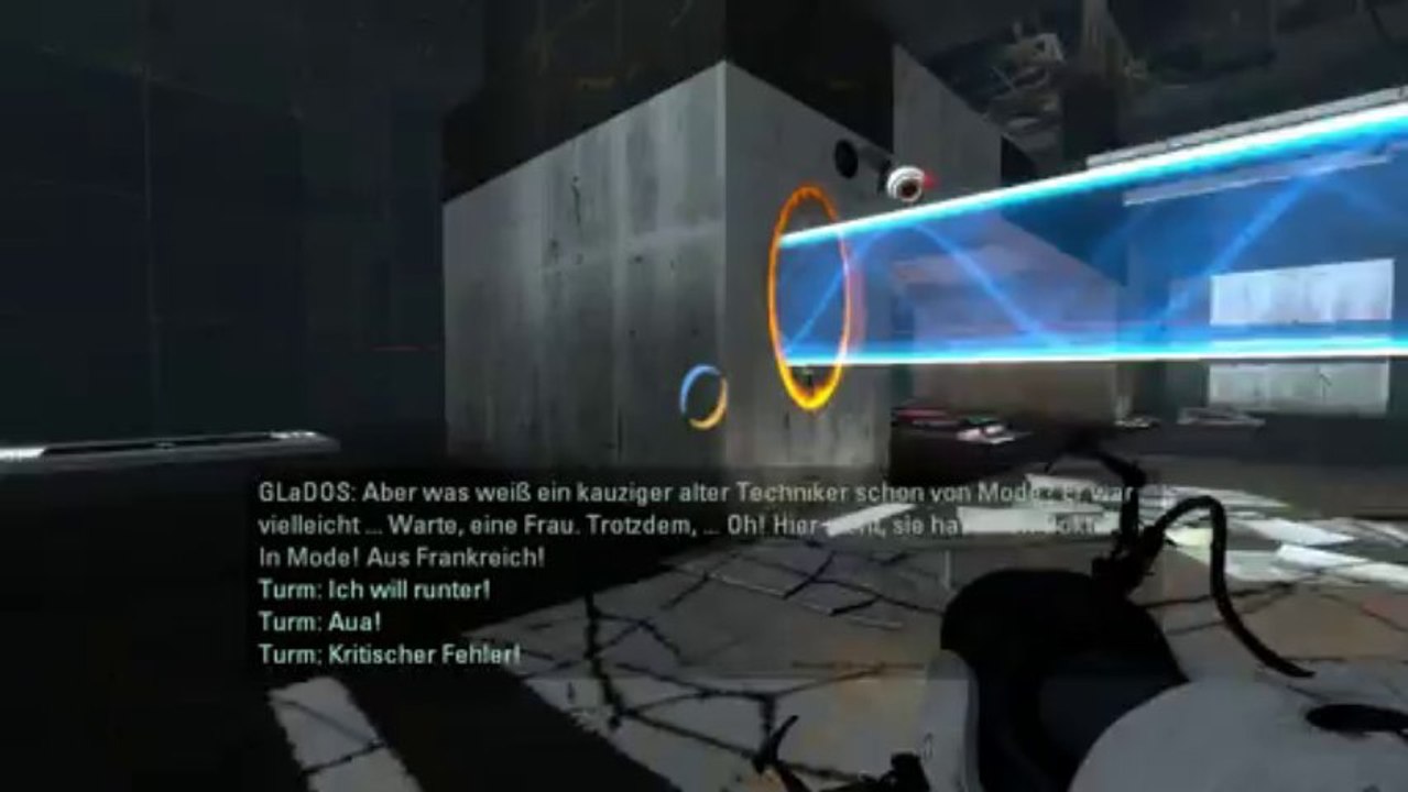 Portal 2 Glados "Einen Doktor. In Mode! Aus Frankreich!