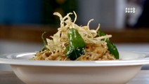 Rasam Mushroon Risotto With Garlic Kerala Poppadam-Style Chef