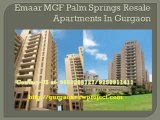 Emaar MGF Palm Springs 4 BHK Resale Apartments In Gurgaon