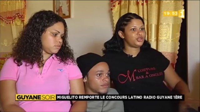 Miguelito, vainqueur du concours Latino Guyane 1ere