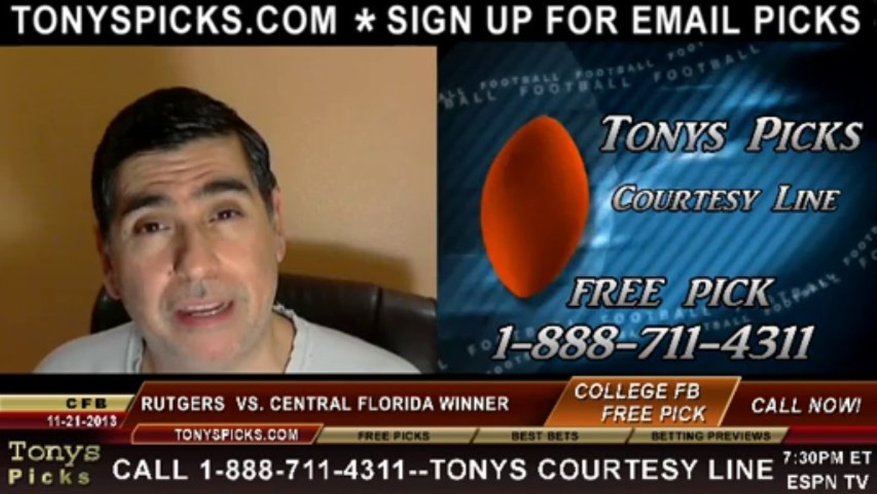Central Florida Knights vs. Rutgers Scarlet Knights Pick Prediction College Football Betting Odds