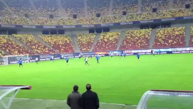 Προπόνηση Εθνικής στην Arena Nationala : Γκολ Σάμαρη