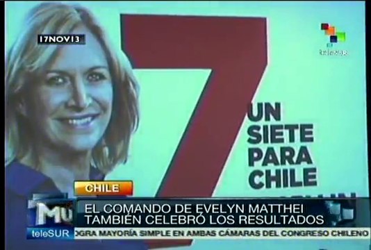 Bachelet y Matthei definirán la presidencia de Chile en segunda vuelta