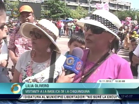 Feligreses rinden homenaje a La Chinita en la Basílica Nuestra Señora de Chiquinquirá