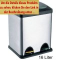 Angebote 16 Liter Edelstahl-Tretabfall... 2 x 8 Liter Mülltrennung