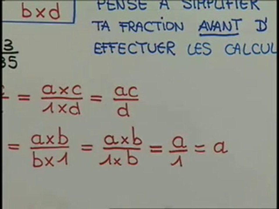 L'inverse d'une fraction et la division de deux fractions - Vidéo  Dailymotion