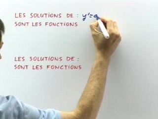 Equation différentielle y' = ay+b - Cours 4