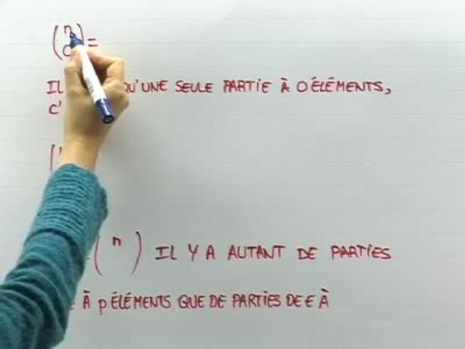 Les combinaisons - Cours 2