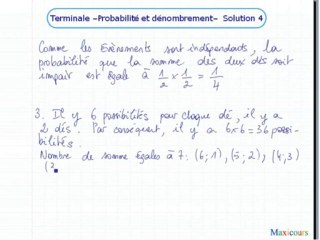 Les lois de probabilité - Exo 4