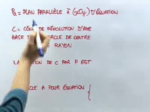 Cônes et sections de cônes - Cours 2