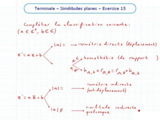 Les similitudes planes - Exo 15