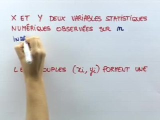 Nuage de points, point moyen - Cours 2