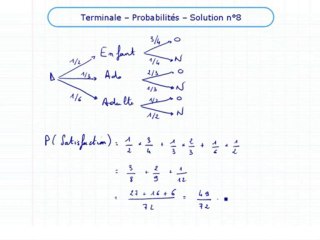 Les probabilités - Exo 8