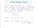 Les statistiques à deux variables - Exo 3