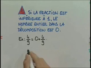 Utiliser la division pour décomposer la fraction