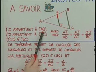 Droites parallèles et rapport de longueurs