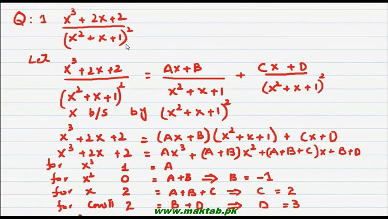 FSc Math Book1, CH 5, LEC 10: Ex 5.4