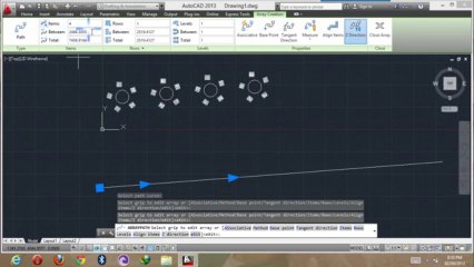 Autocad 2013 tutorial  array in hindi Urdu (32-50) By MNRAQ