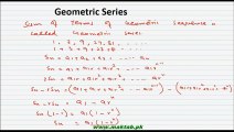 FSc Math Book1, CH 6, LEC 20: Geometric Series