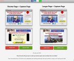 MCA Marketing Websites - MCA Capture Page and Opportunity Page