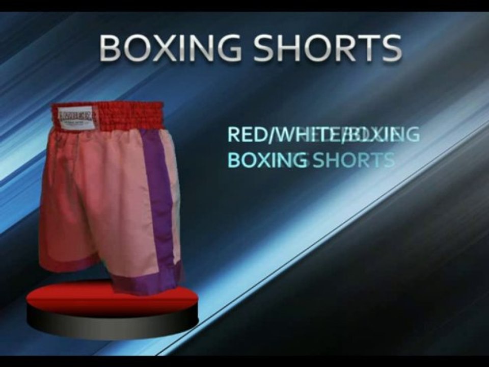 Types of boxing shorts in ambersports