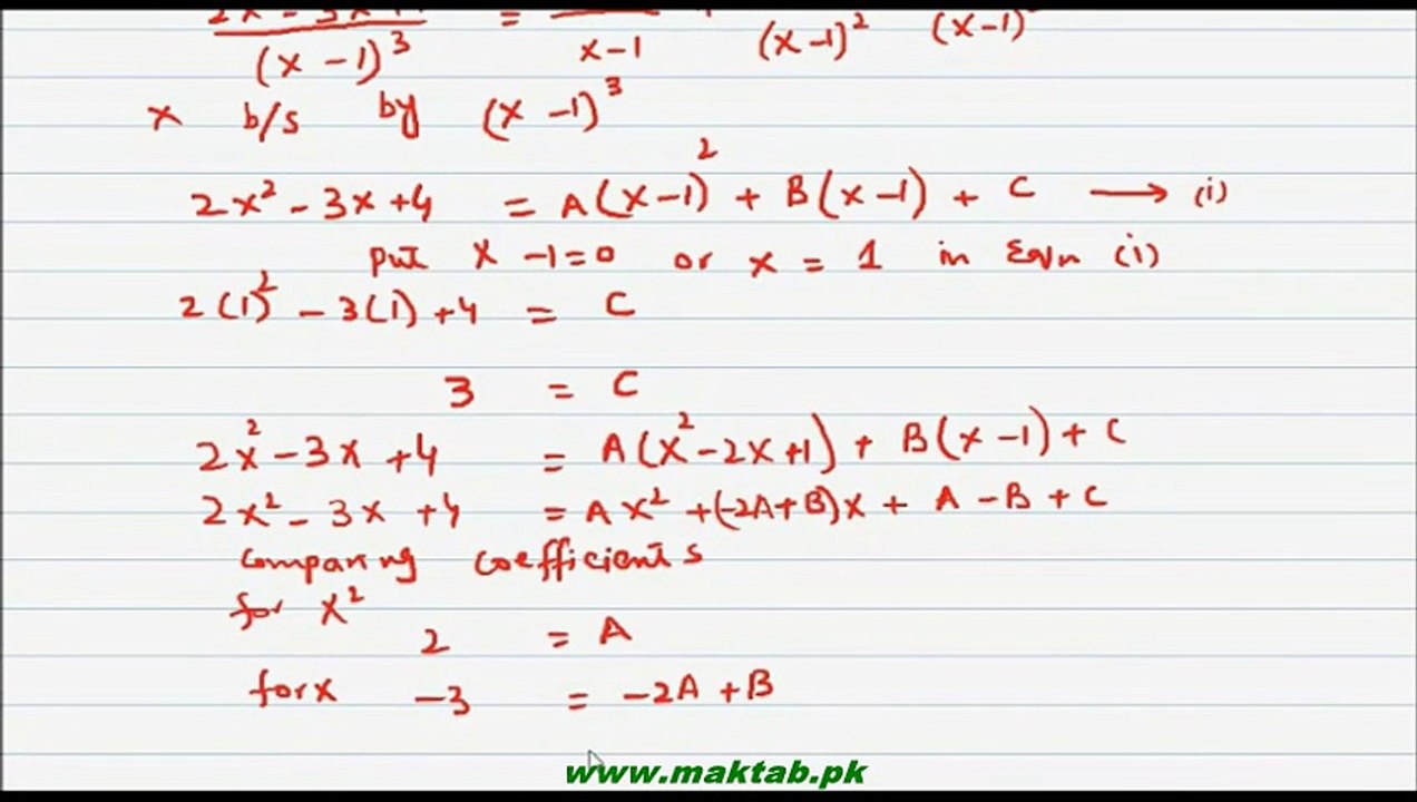 FSc Math Book1, CH 5, LEC 6: Ex 5.2