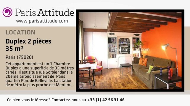 Duplex 1 Chambre à louer - Ménilmontant, Paris - Ref. 3354