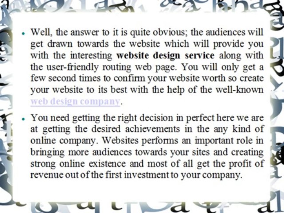 Enhance Your internet Marketing Strategy With Web Design Company