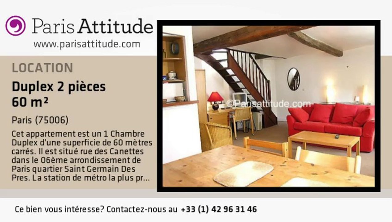 Duplex 1 Chambre à louer - St Germain, Paris - Ref. 4807