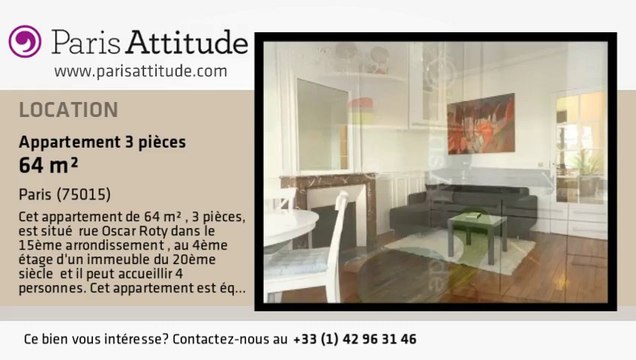 Appartement 2 Chambres à louer - Convention, Paris - Ref. 8137