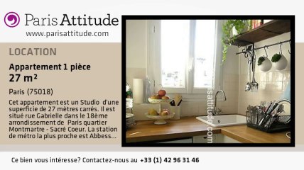 Appartement Studio à louer - Sacré Cœur, Paris - Ref. 2558