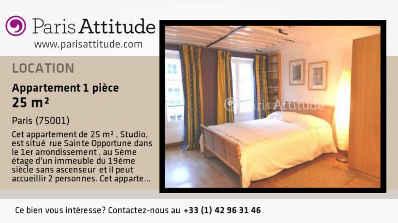 Appartement Studio à louer - Châtelet, Paris - Ref. 8039