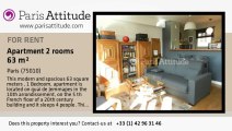 1 Bedroom Apartment for rent - Canal St Martin, Paris - Ref. 8397