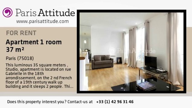 Studio Apartment for rent - Montmartre, Paris - Ref. 8216