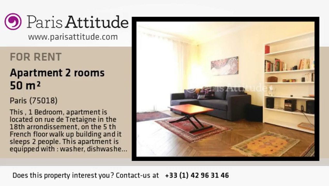 1 Bedroom Apartment for rent - Jules Joffrin - Mairie du 18ème, Paris - Ref. 8379