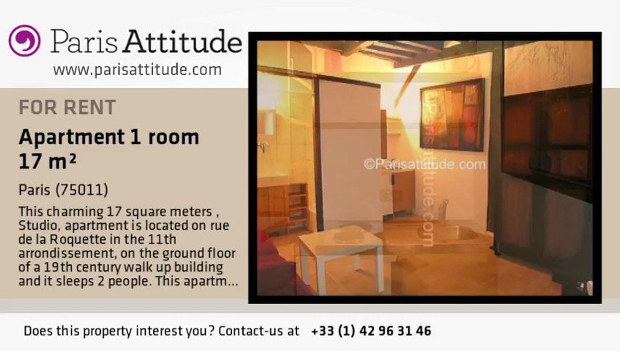 Studio Apartment for rent - Bastille, Paris - Ref. 1829