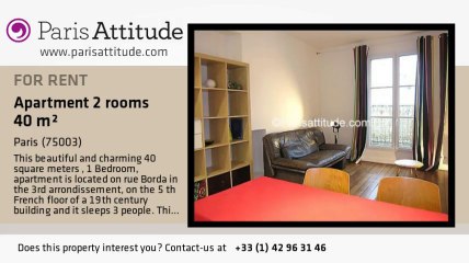 1 Bedroom Apartment for rent - Arts et Métier, Paris - Ref. 5476