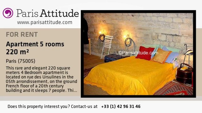 4 Bedroom Apartment for rent - Port Royal, Paris - Ref. 4603