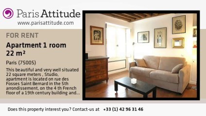 Studio Apartment for rent - Quartier Latin/St Michel, Paris - Ref. 6131