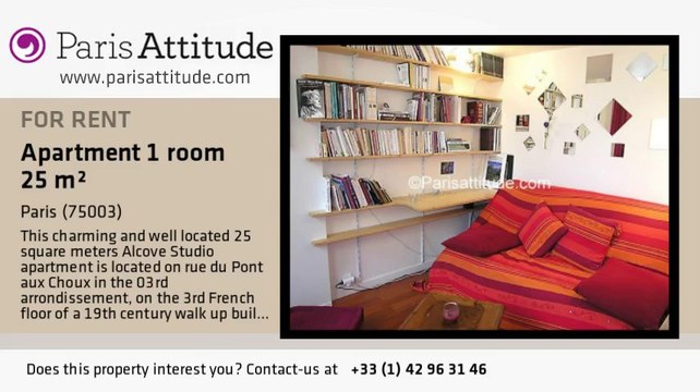 Alcove Studio Apartment for rent - Temple, Paris - Ref. 4596