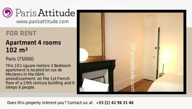 3 Bedroom Apartment for rent - Jardin du Luxembourg, Paris - Ref. 4569
