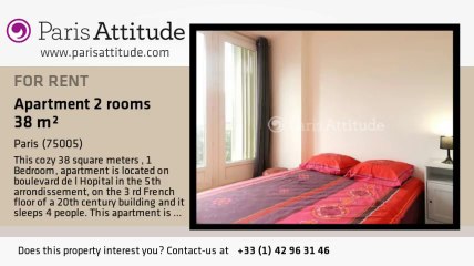 1 Bedroom Apartment for rent - Jardin des Plantes, Paris - Ref. 7798