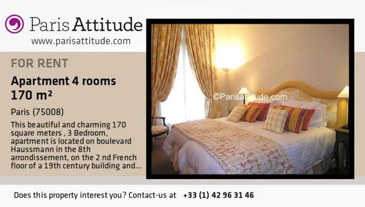 3 Bedroom Apartment for rent - Miromesnil, Paris - Ref. 6552