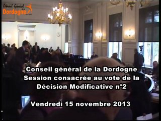 Vote de la Décision Modificative n°2 - CG24 - 3/3