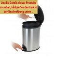 Angebote 5 Liter Abfalleimer EDELSTAHL - OVAL - Treteimer für Küche oder Bad - Abfallbehälter - Mülleimer - Müll Behälter...